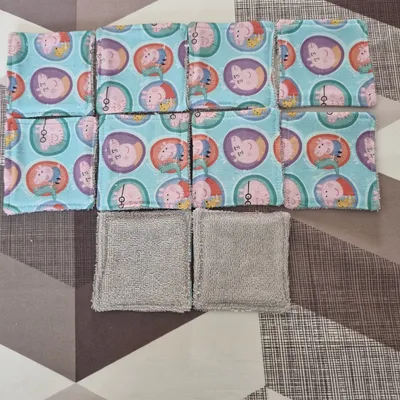 10 lingettes lavables peppa pig